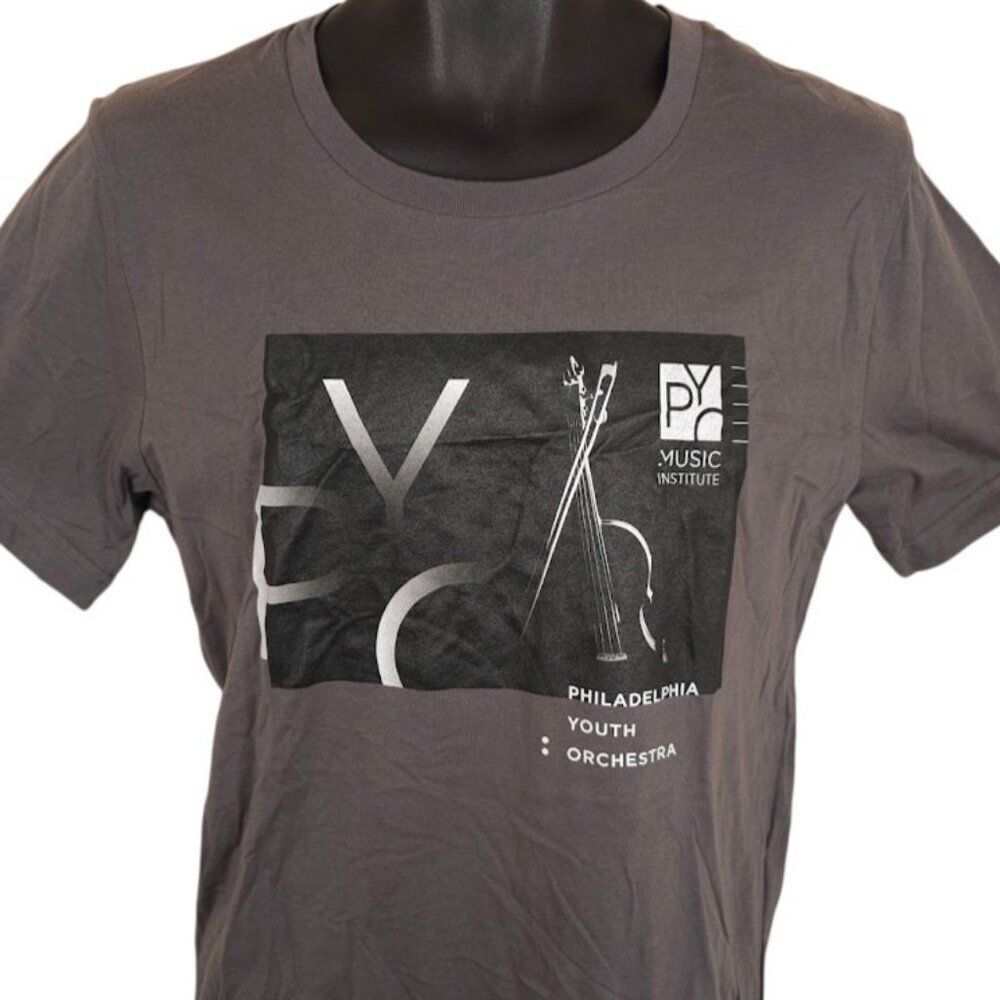 Philadelphia Youth Orchestra T Shirt Mens Size Medium Gray PYO Music Institute